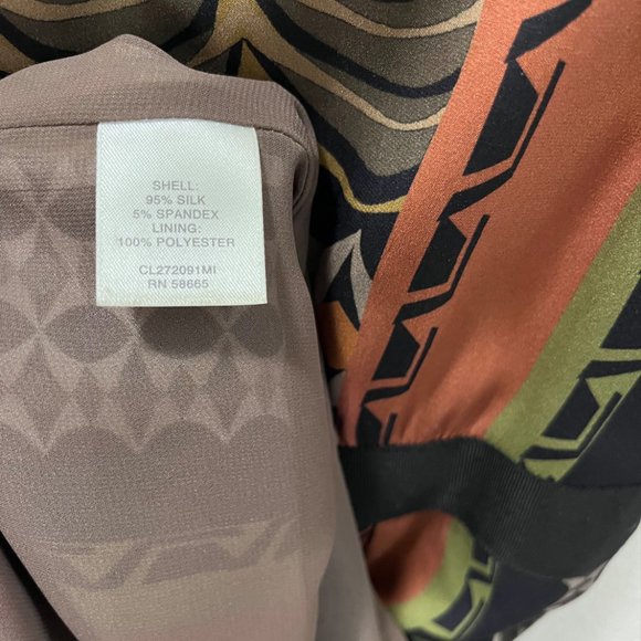 Classiques Entier Graphic Silk Dress Size 8 - Picture 4 of 6